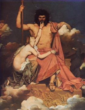  Auguste Obras - Júpiter y Tetis Neoclásico Jean Auguste Dominique Ingres